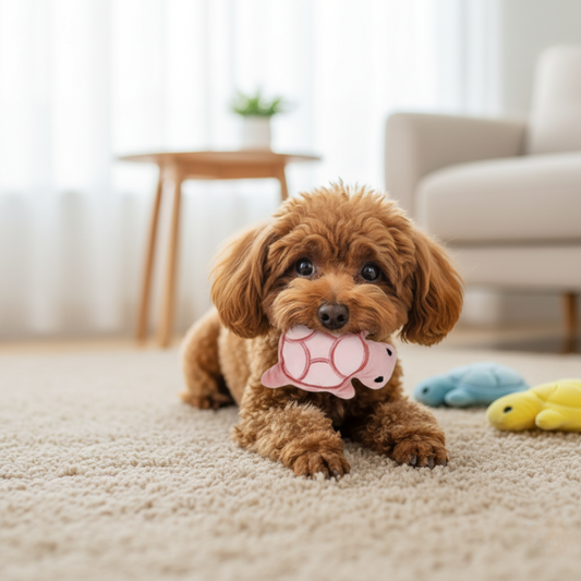 Peluche tortue pour chien