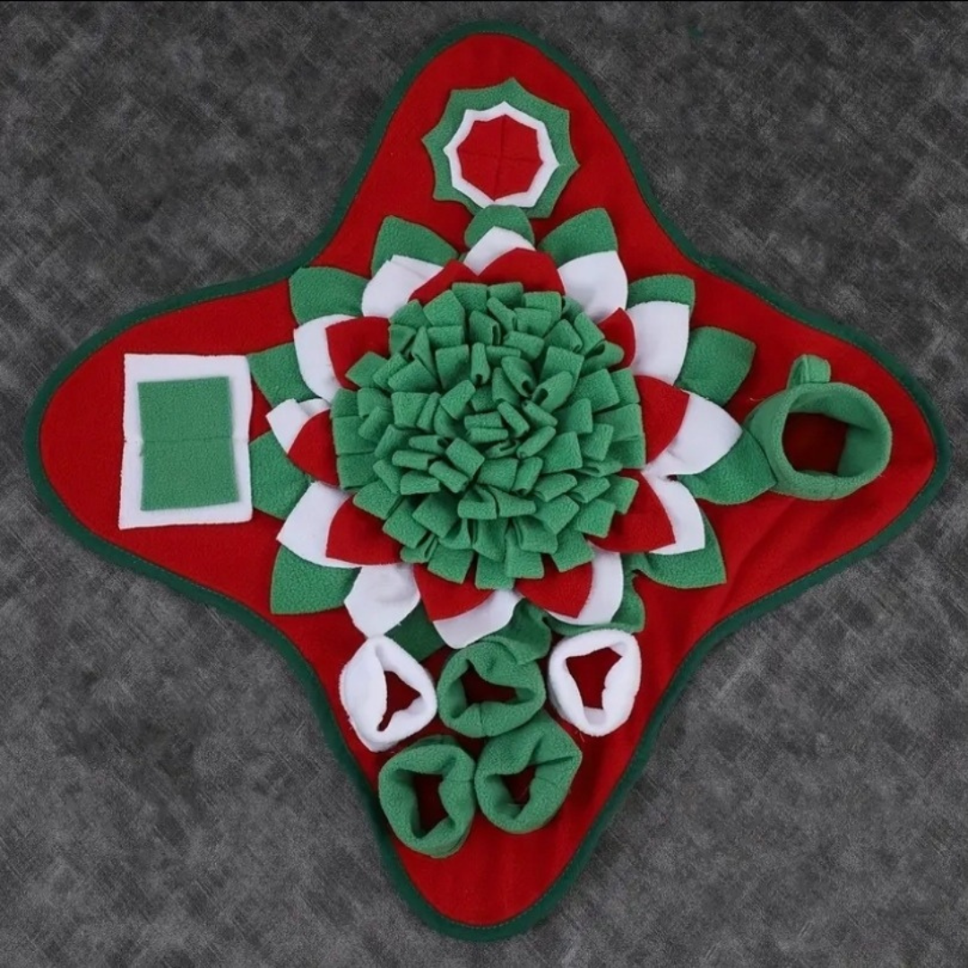 Tapis de Reniflement de Noël pour Chien