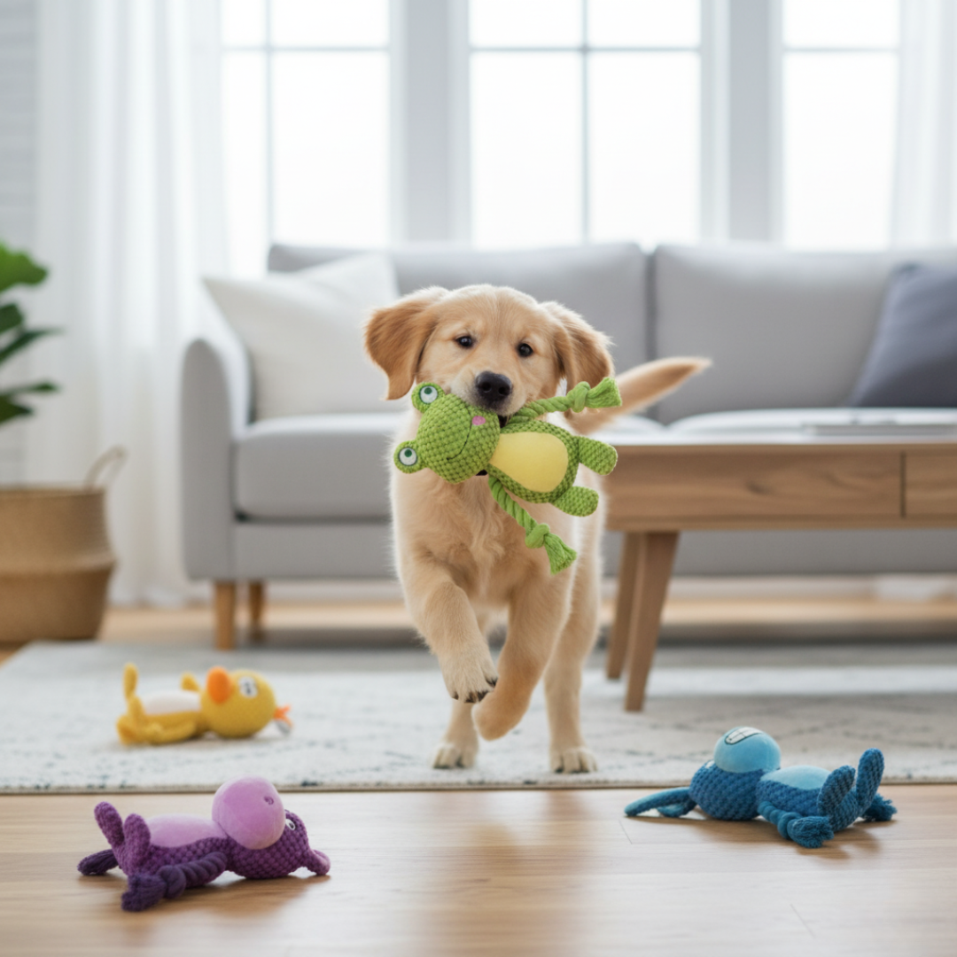 Peluche corde pour chien