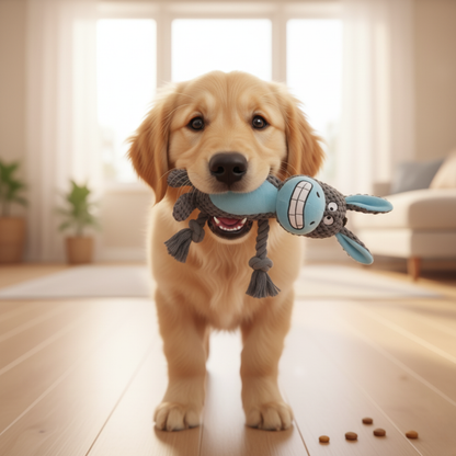 Peluche corde pour chien