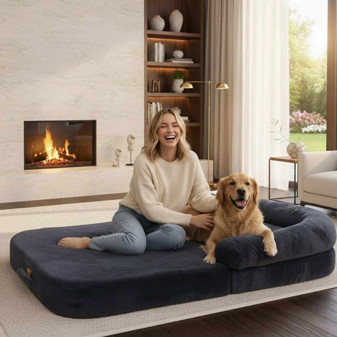 Lit pliable pour chien anti-stress