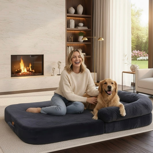 Lit pliable pour chien anti-stress