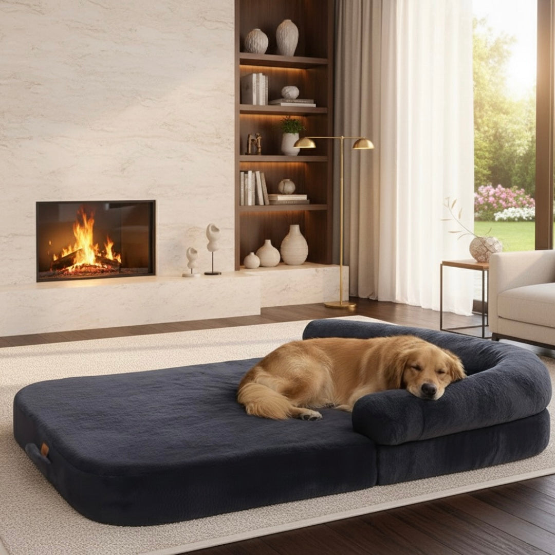 Lit pliable pour chien anti-stress