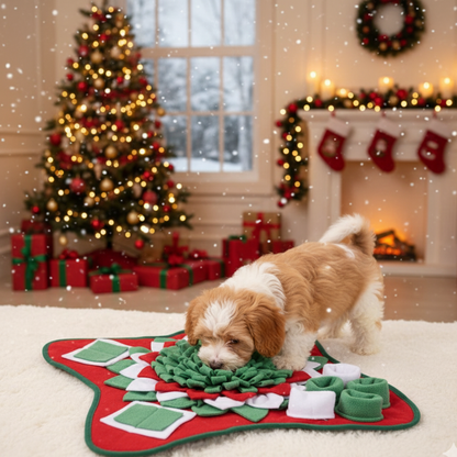 Tapis de Reniflement de Noël pour Chien