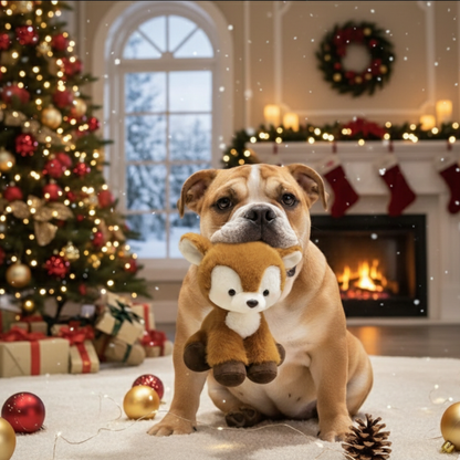 Peluche Cerf de Noël pour Chien