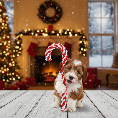 Jouet à Mâcher de Noël – Canne à Sucre